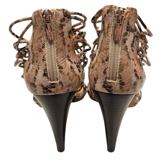 Vince Camuto Ambriana Ankle Sandal Boot Snakeskin Size 11 - Picture 3 of 5